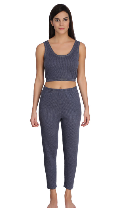 Thermal Crop Top & Legging Set