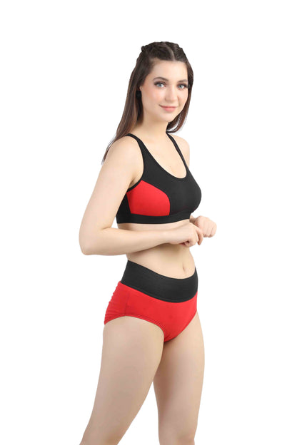 Sports bra & Tummy Tucker Panty Set