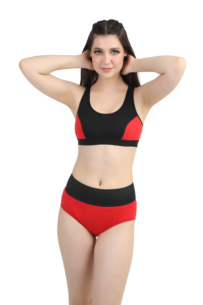 Sports bra & Tummy Tucker Panty Set