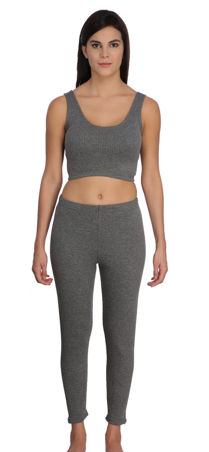 Thermal Crop Top & Legging Set