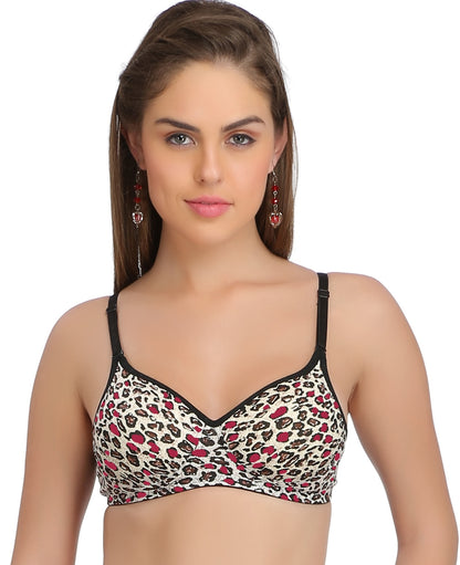 Padded Non-Wired Full Coverage Fancy Bra