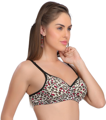 Padded Non-Wired Full Coverage Fancy Bra