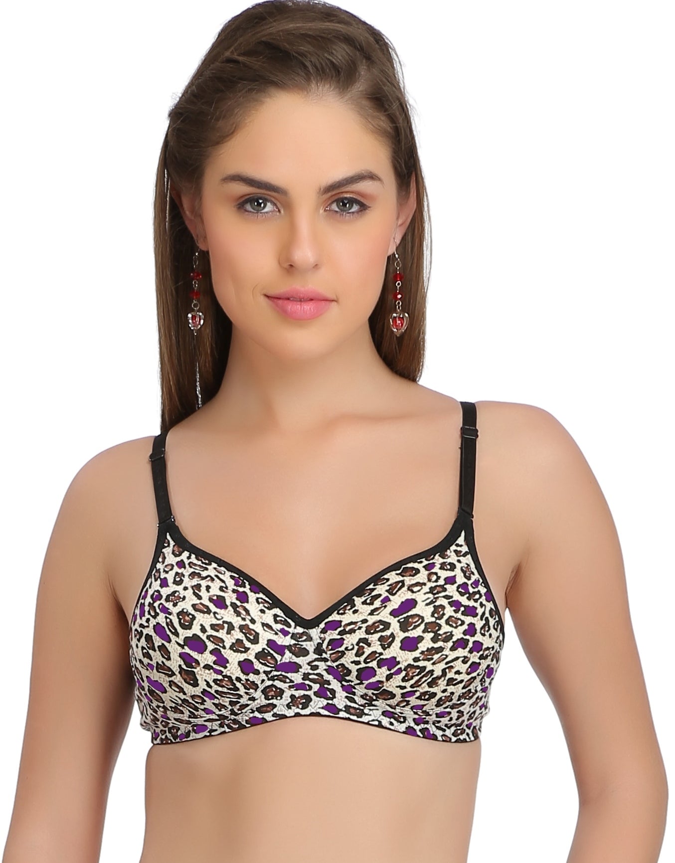 Padded Non-Wired Full Coverage Fancy Bra