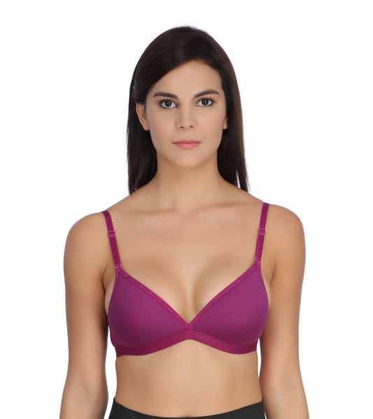 Padded Non-Wired Medium Coverage T-Shirt Bra | Colors